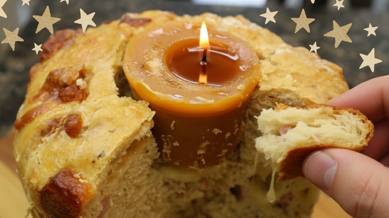🟡 VELA COMESTIBLE de MANTECA 🔥 El Truco MÁS VIRAL para Decorar PANES #PanDulce #RecetaNavideña