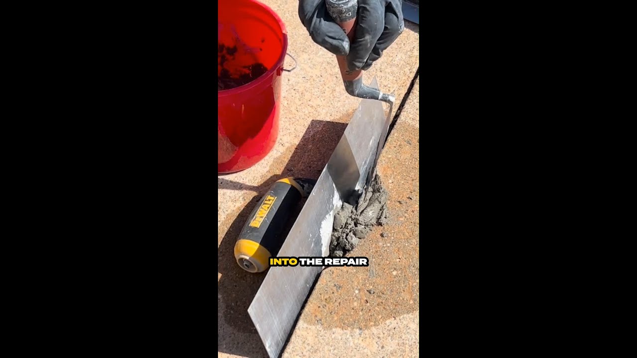 Easy fix for chipped sidewalks (no forms needed!)