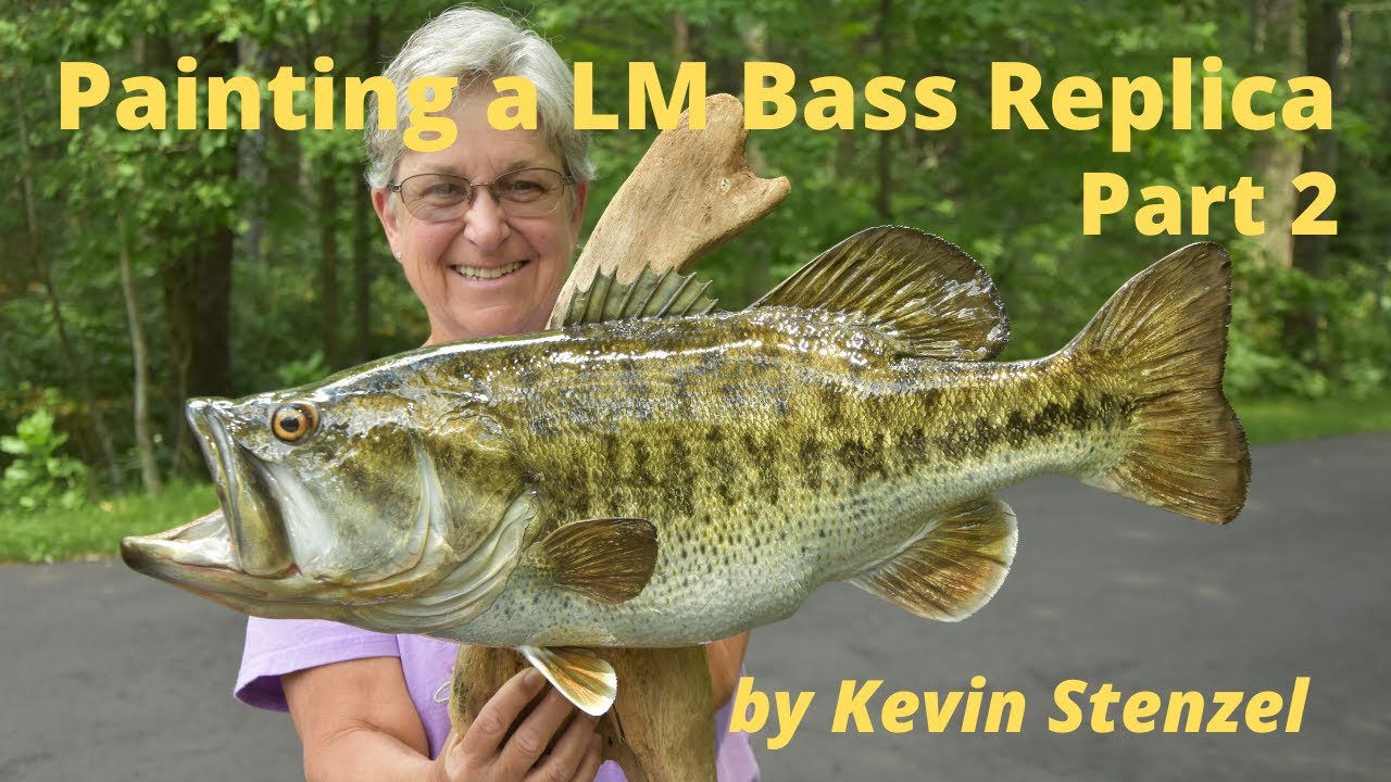 How to paint a LM Bass Replica Part 2 of 2 Reproduction Fish Taxidermy