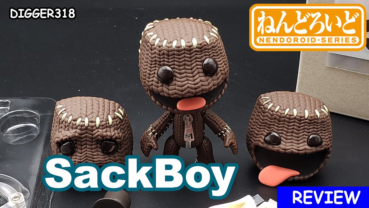 Nendoroid 1928 Little Big Planet Sackboy Action Figure Toy Review 4K