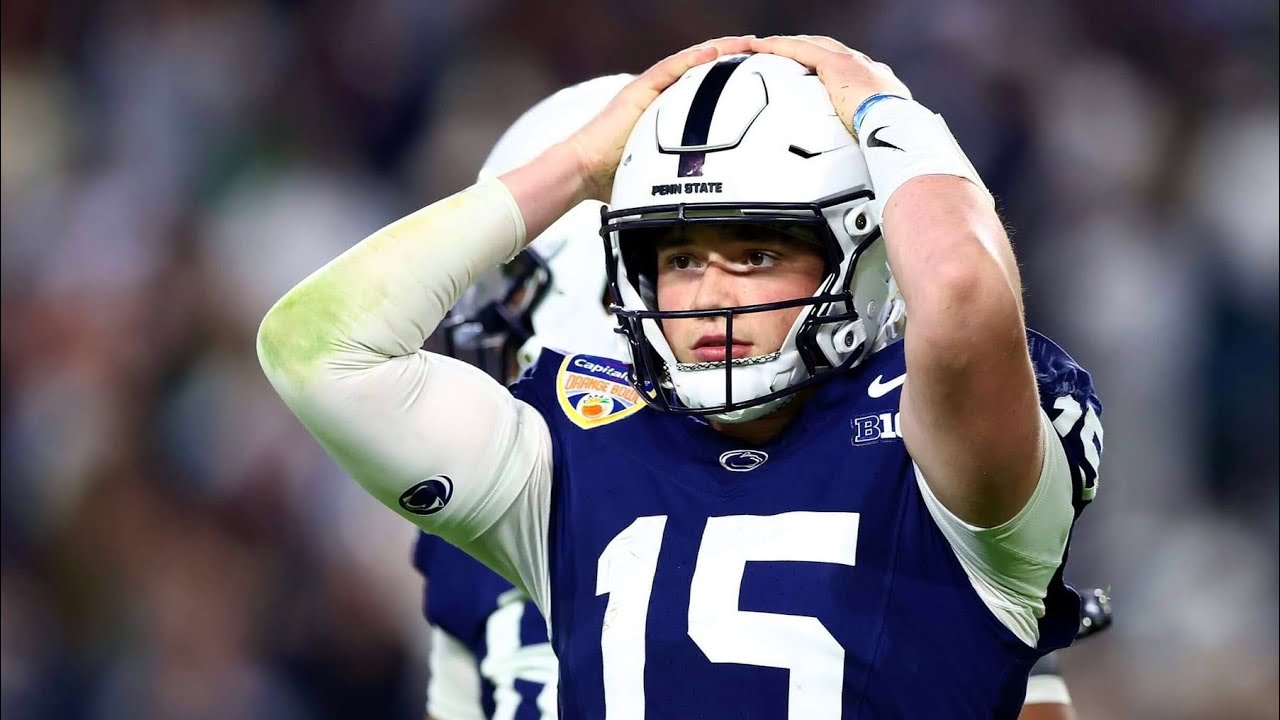 Drew Allar Game Losing Interception 2025 CFP Semi-Final Notre Dame vs Penn State (4K60fps)