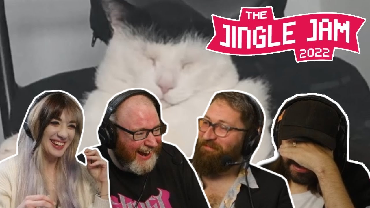 Simon, Tom, Harry and Gee watch Simon's important videos 5 playlist | Yogscast Jingle Jam 2022