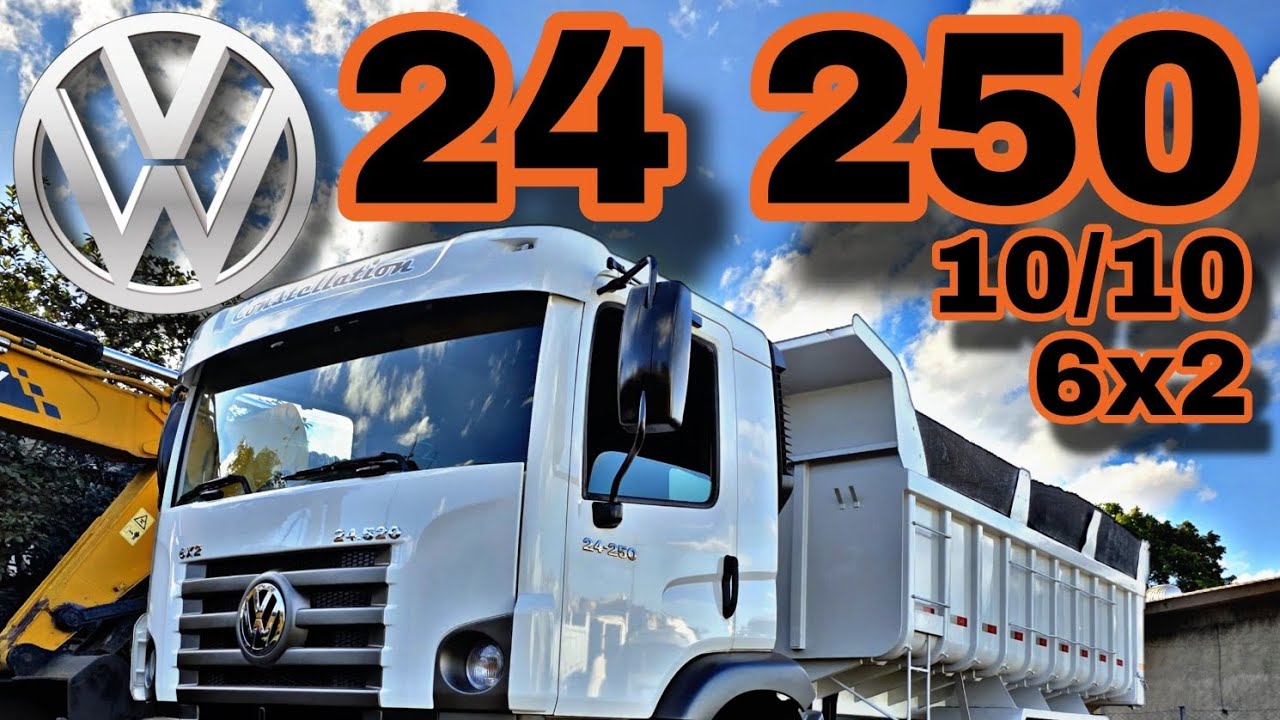 VW 24250 6x2 2010 c/Báscula Rossetti de 10m³