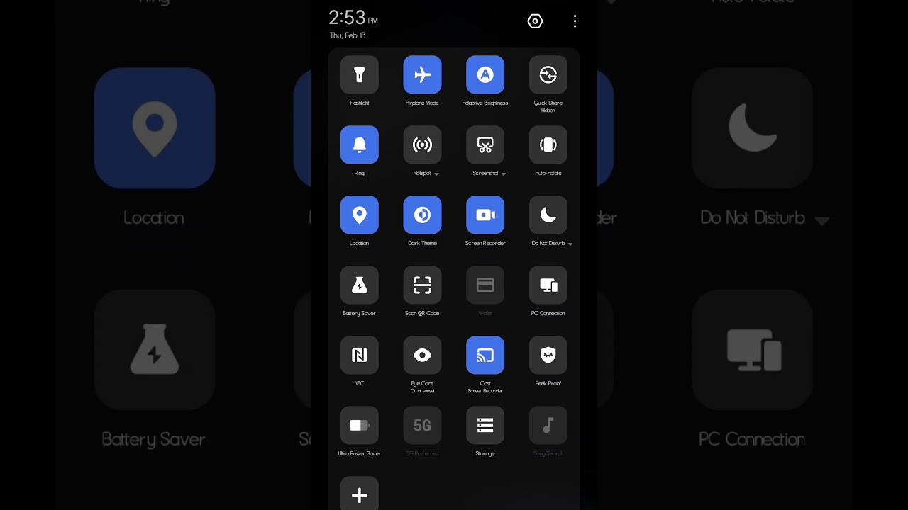 Tecno Camon 30 Pro 5G Control Centre #tecno #camon30pro #hios15 #android15