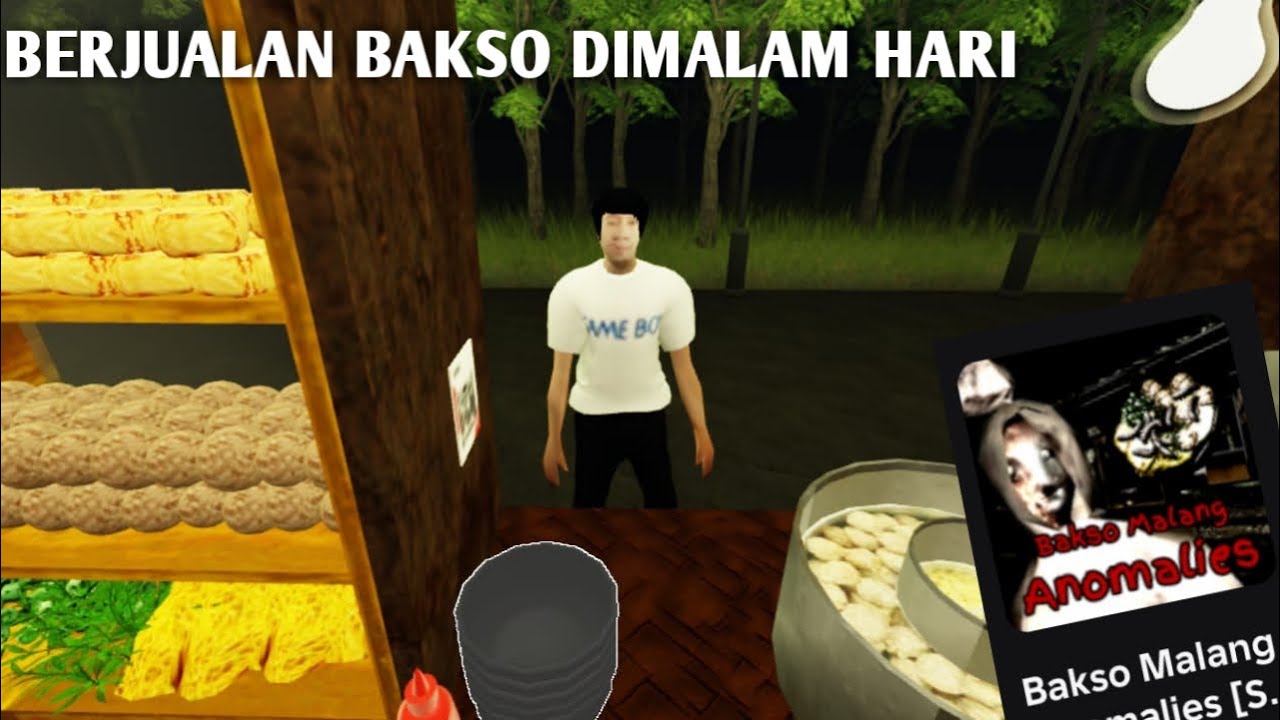 JUALAN BAKSO DI MALAM HARI DALAM GAME ROBLOX HOROR - Bakso Malang Anomalies