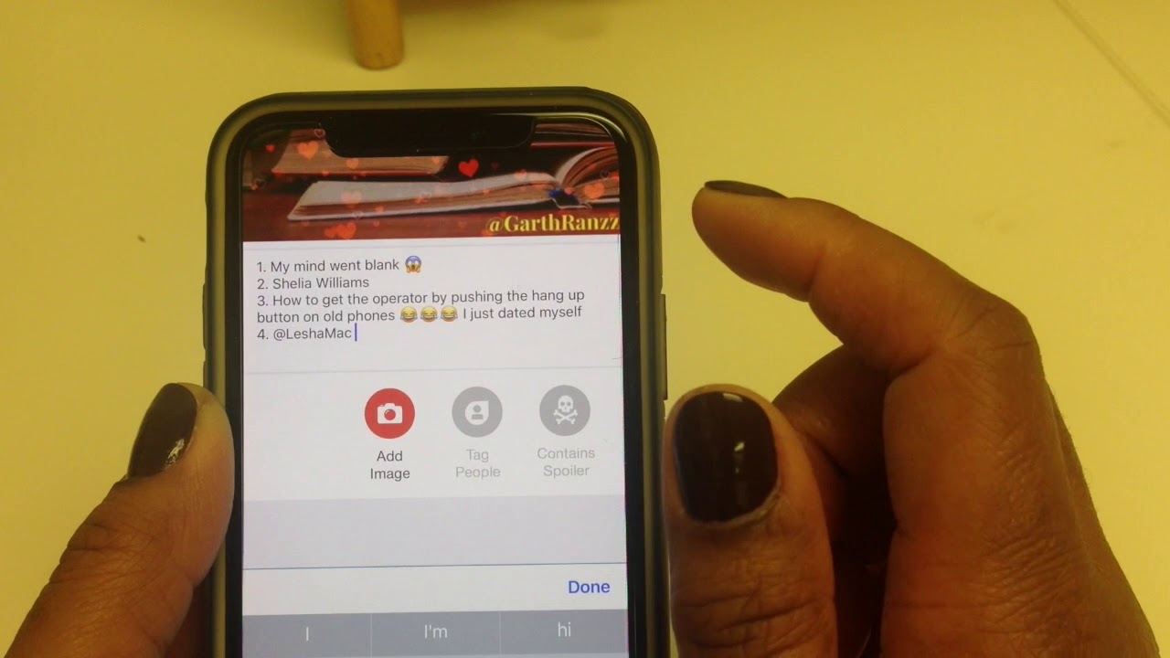 Tagging People in Litsy
