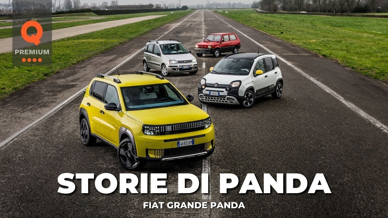 La STORIA delle 4 GENERAZIONI a CONFRONTO | FIAT GRANDE PANDA 2025