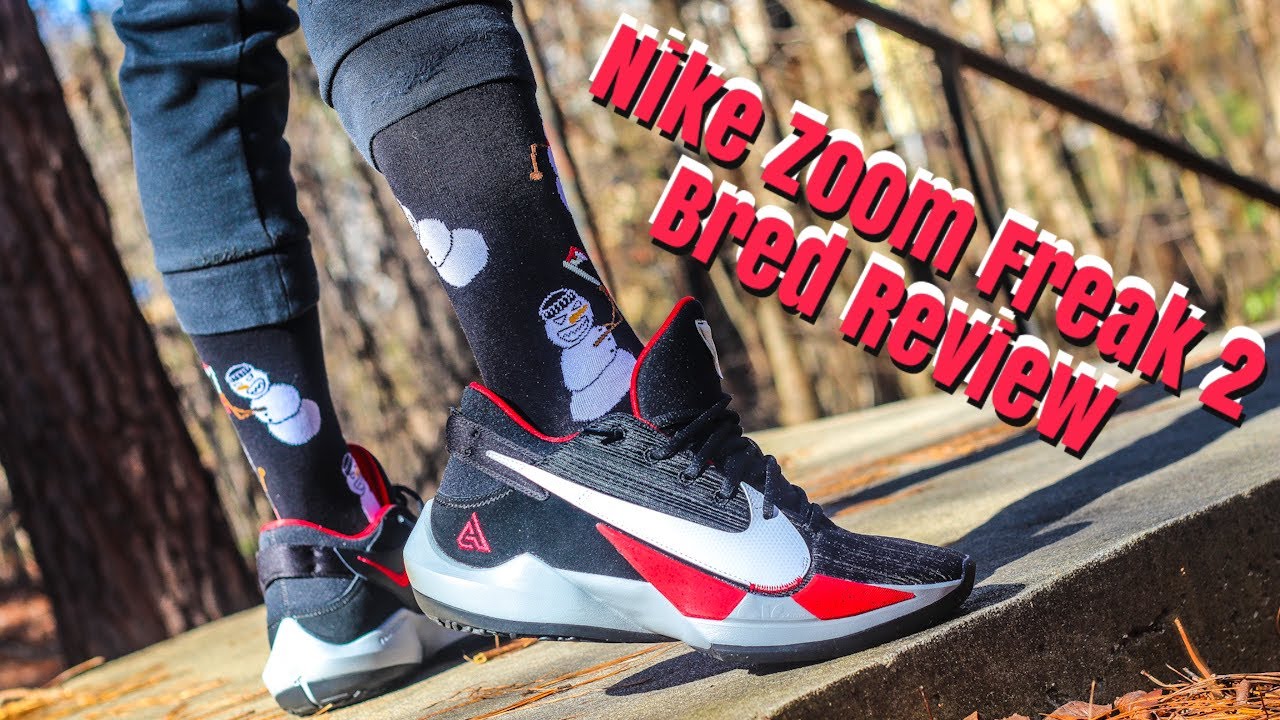 NIKE ZOOM FREAK 2 BRED BLACK & RED REVIEW & ON FEET!!