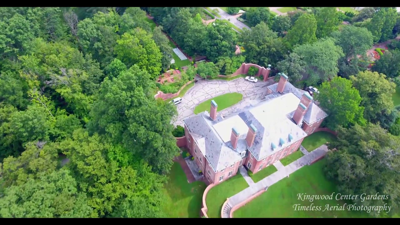 Kingwood Center Gardens aerial 4K Tour Part 2