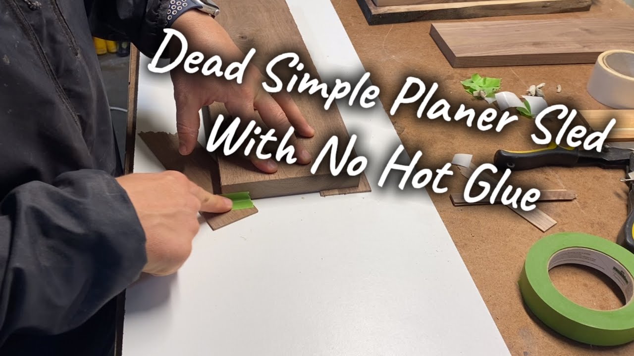 Stop Using Hot Glue! My Quick And Easy Planer Sled Trick