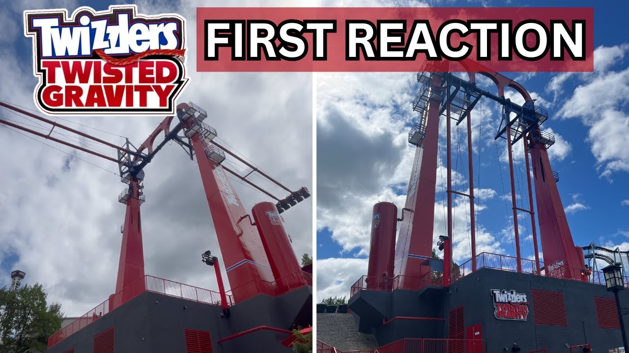 My FIRST REACTION to Twizzlers Twisted Gravity at Hersheypark | NEW FOR 2025!!