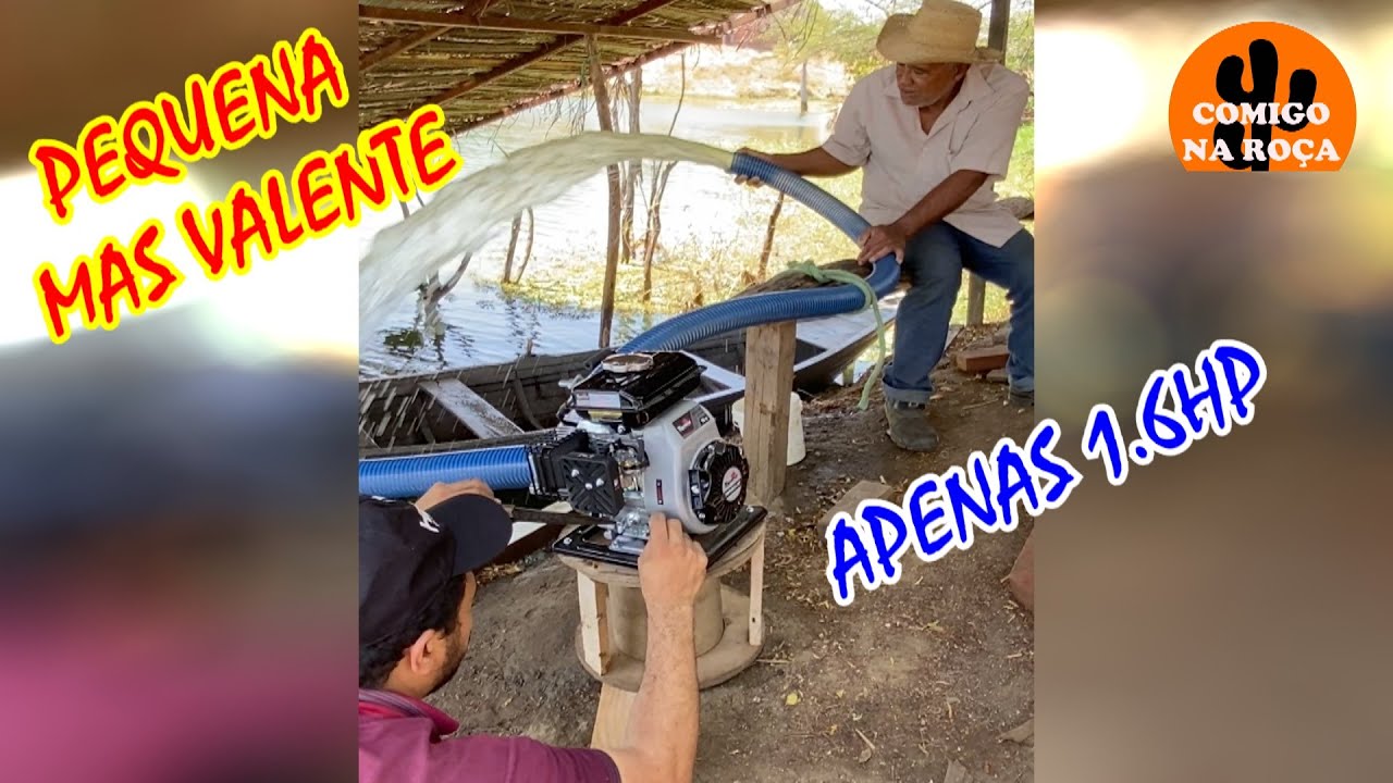 MOTOBOMBA 1.6HP TOYAMA. MUITA ÁGUA.