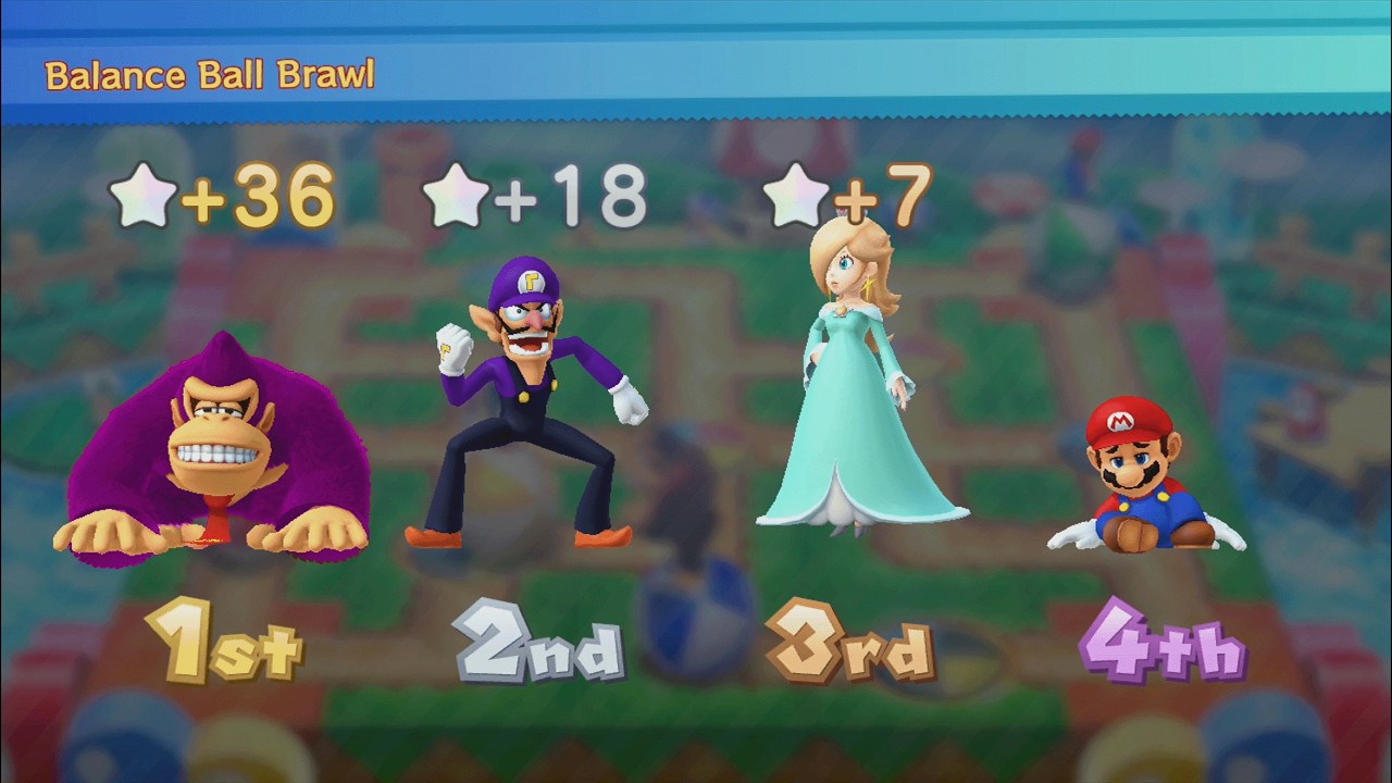 Mario Party 10 - Donkey Kong vs Rosalina vs Mario vs Waluigi - Airship Central