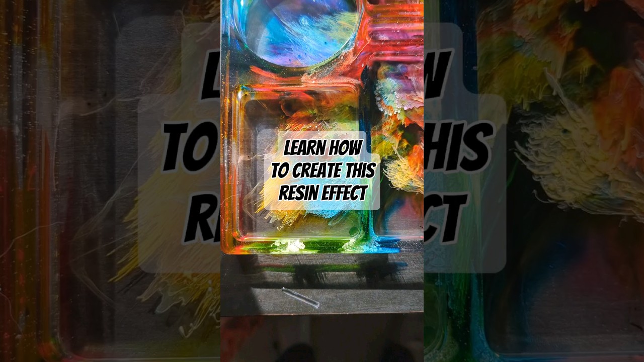 Amazing Resin Technique On A Rolling Tray #resincreation #resincasting #resin #makewithme #tutorial
