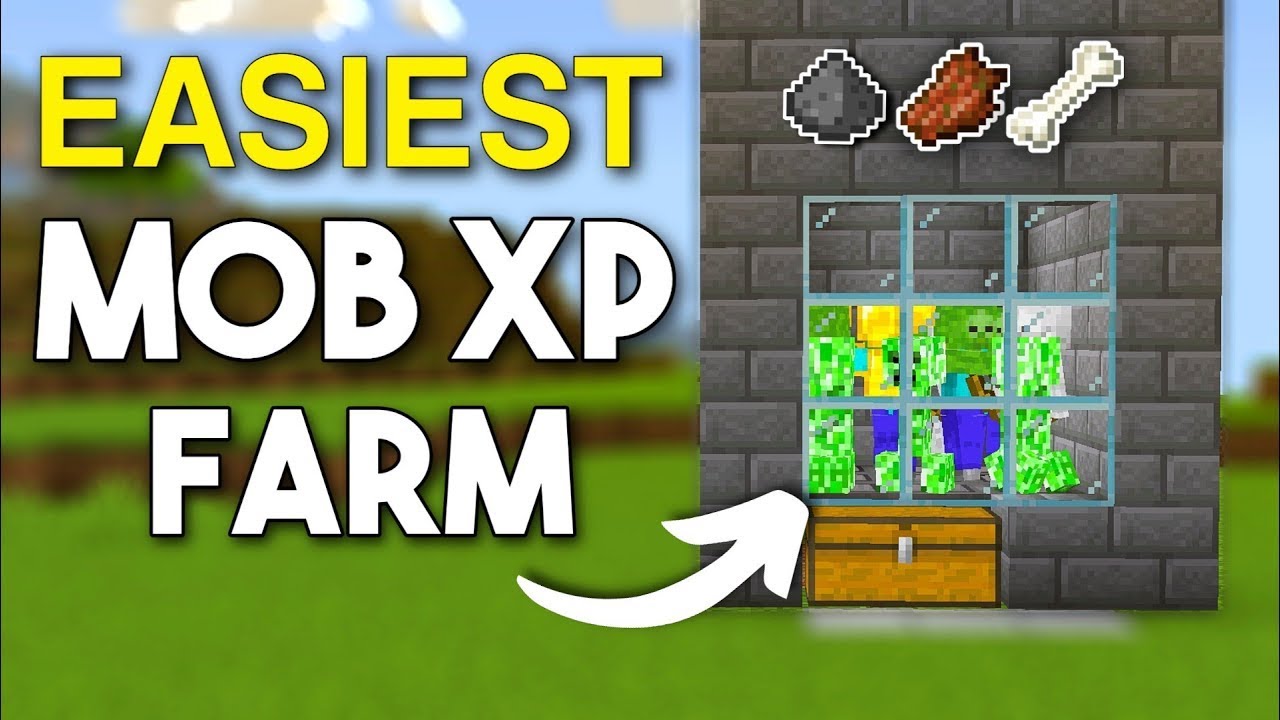 EASY MOB XP FARM For Beginners 1.21 Minecraft Bedrock & Pocket Edition (MCPE)