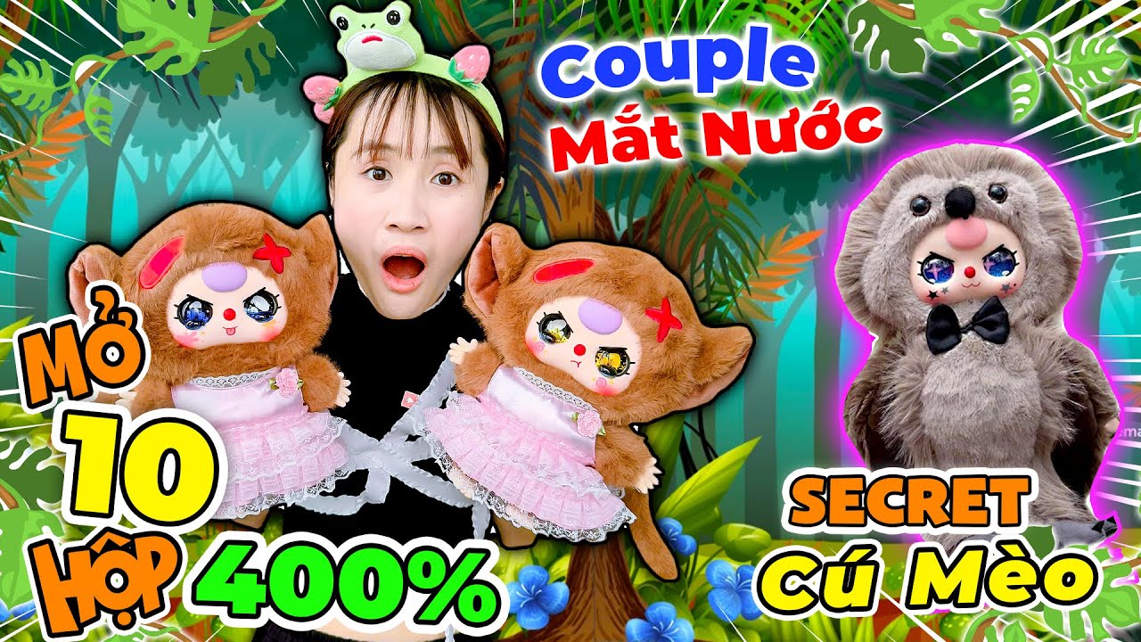 CHẤN ĐỘNG...KHUI ĐƯỢC COUPLE MẮT NƯỚC VÀNG | UNBOX BABY THREE 400% VER 3 - VÊ VÊ CHANNEL