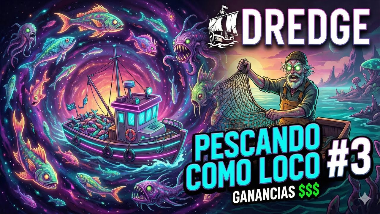 LA MEJOR RUTA DE DINERO: Pescando como loco en DREDGE #3 🚢💨