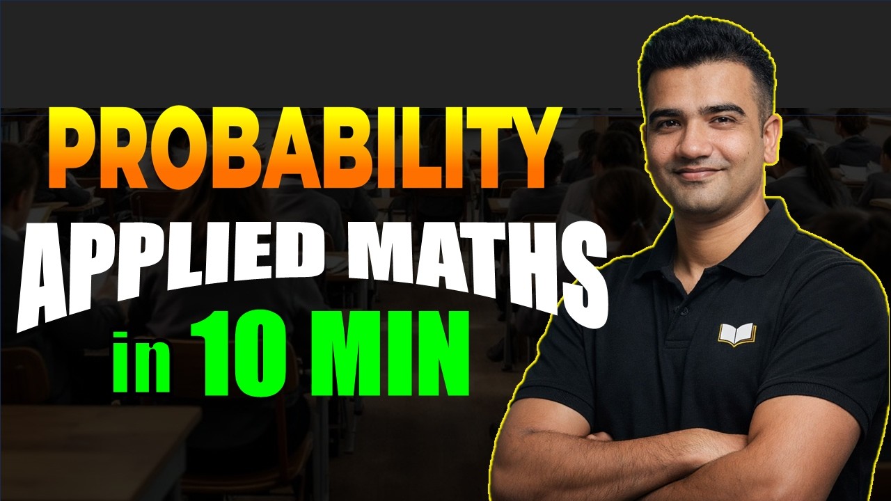 Probability Distribution in 10 Min || All Concept Formula Class 12 Applied Maths Final Revision 2026