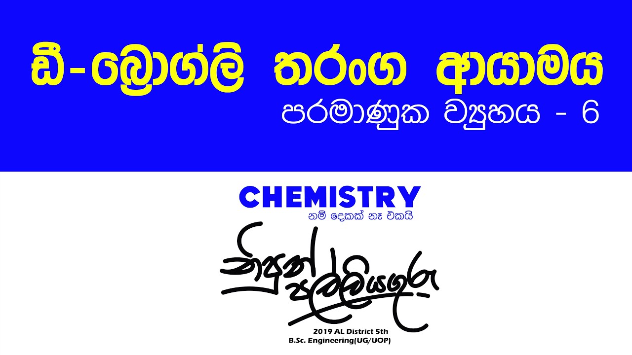 ඩී බ්‍රොග්ලි තරංග ආයාමය
