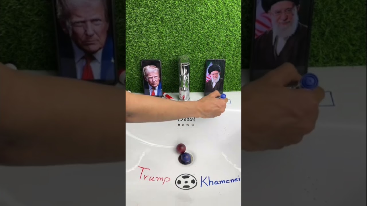 Who is the Winner? Trump vs Khamenei 🗳️💧​#Trump #Khamenei #Challenge #Shorts #Prediction #Viral