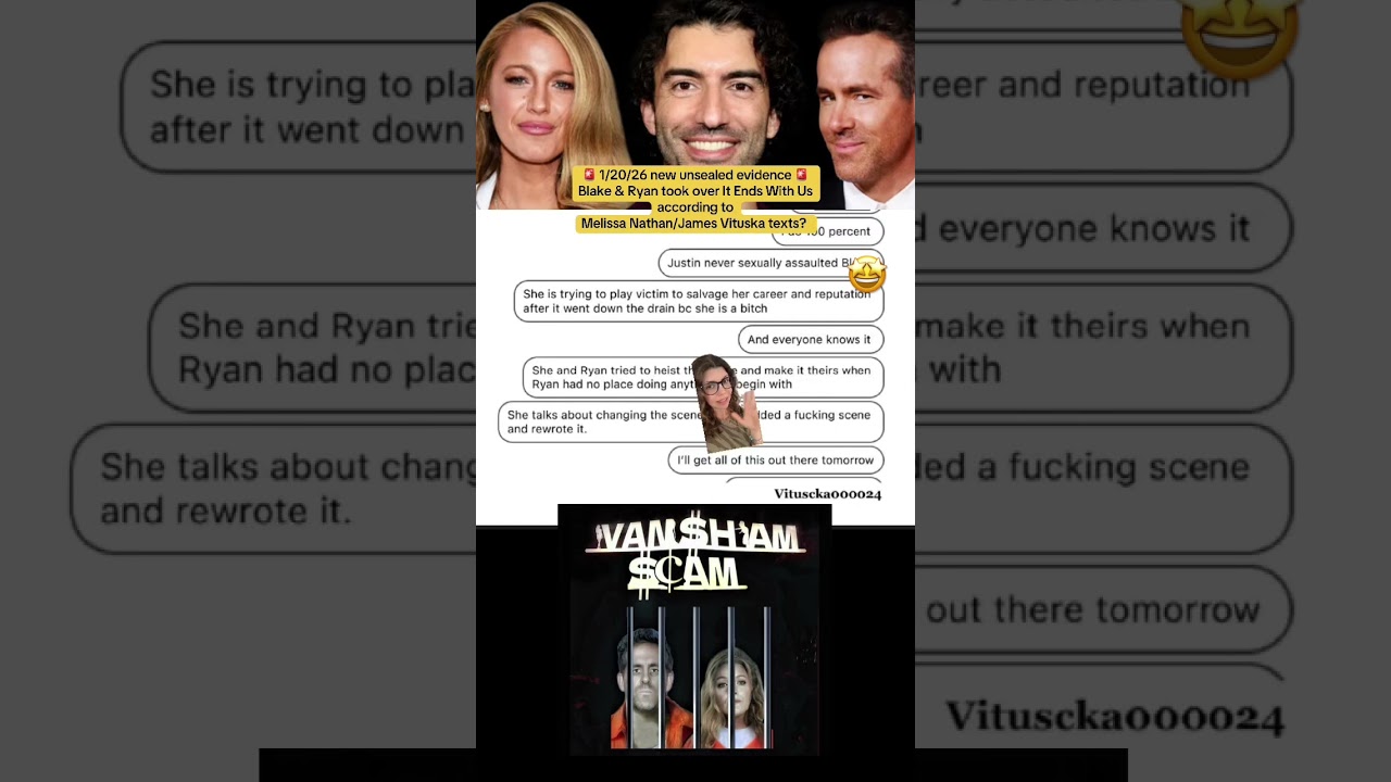 Blake & Ryan took over It Ends With Us according to Melissa Nathan/James Vituska texts?&nbsp;1/20/26