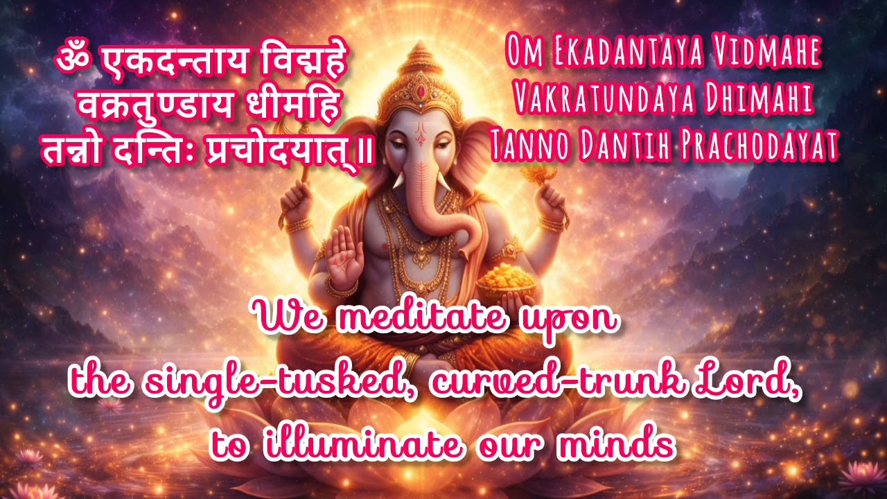 Start Your Day with Ganpati’s Grace.21 Times Ganesh Gayatri = Divine Protection ✨