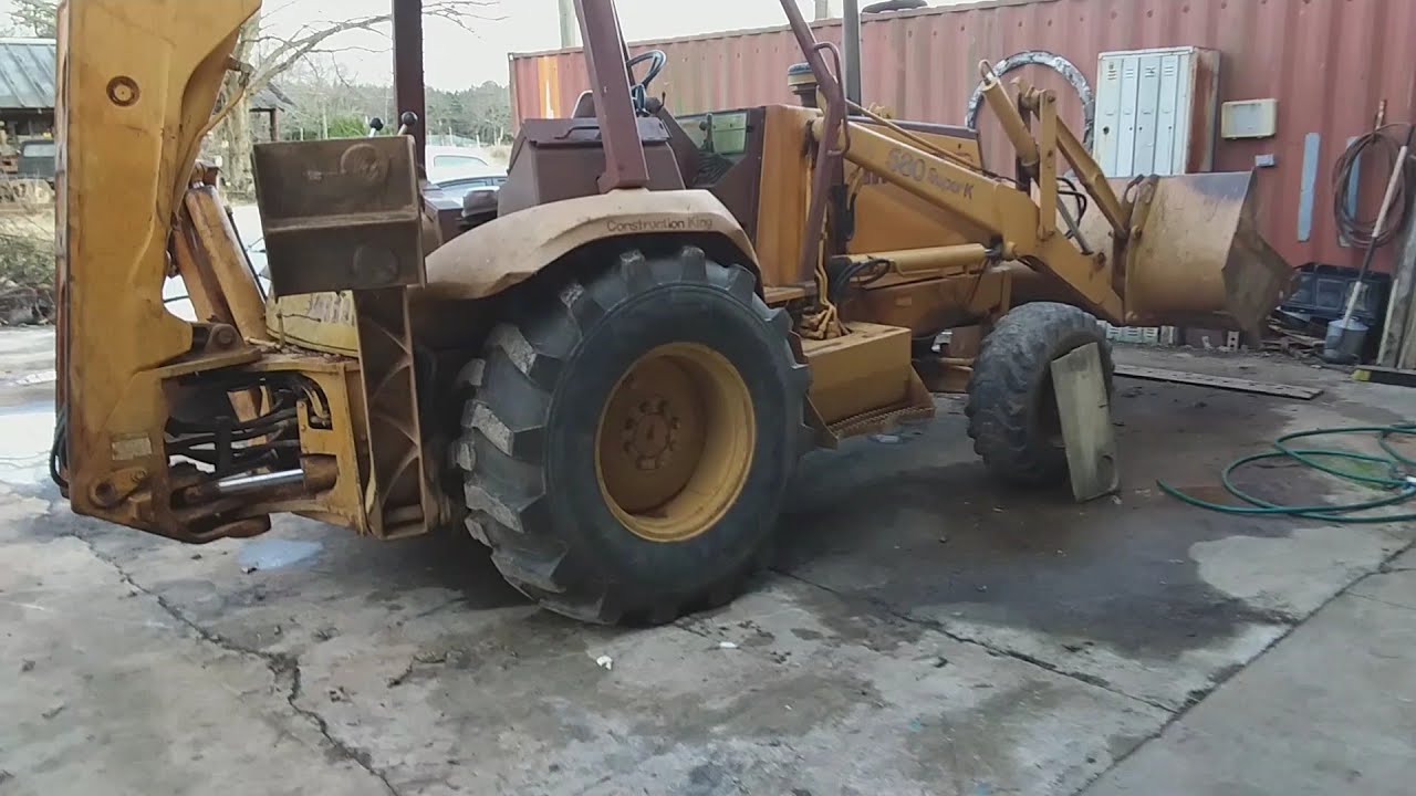 Case 580 super K back hoe, hydraulic cylinder rebuild.