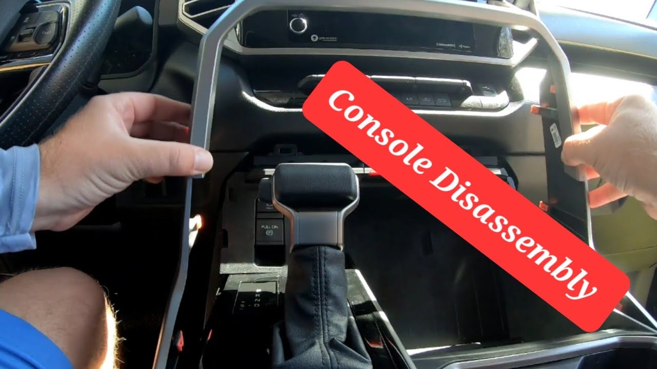 2022 Toyota Tundra Center Console Disassembly/Rear Console USB Port Install.