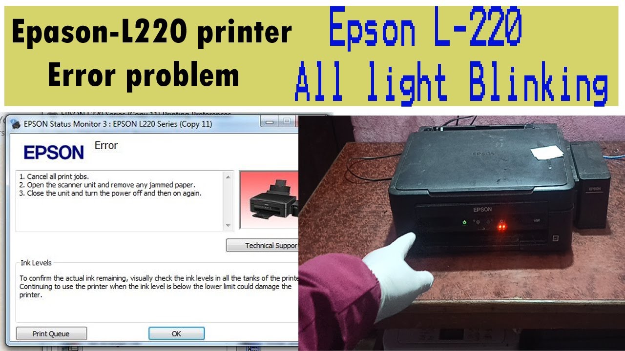 Epson L220 printer problem is 