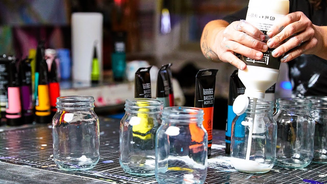 How Gel Or Fluid Medium Can Make 1 Color Go Much Further | Acrylic Mediums | Liquitex