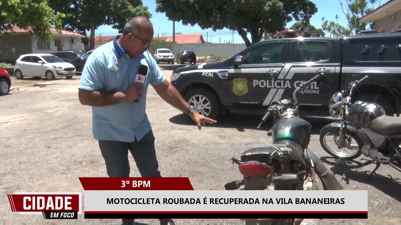 3º BPM MOTOCICLETA ROUBADA É RECUPERADA NA VILA BANANEIRAS 1