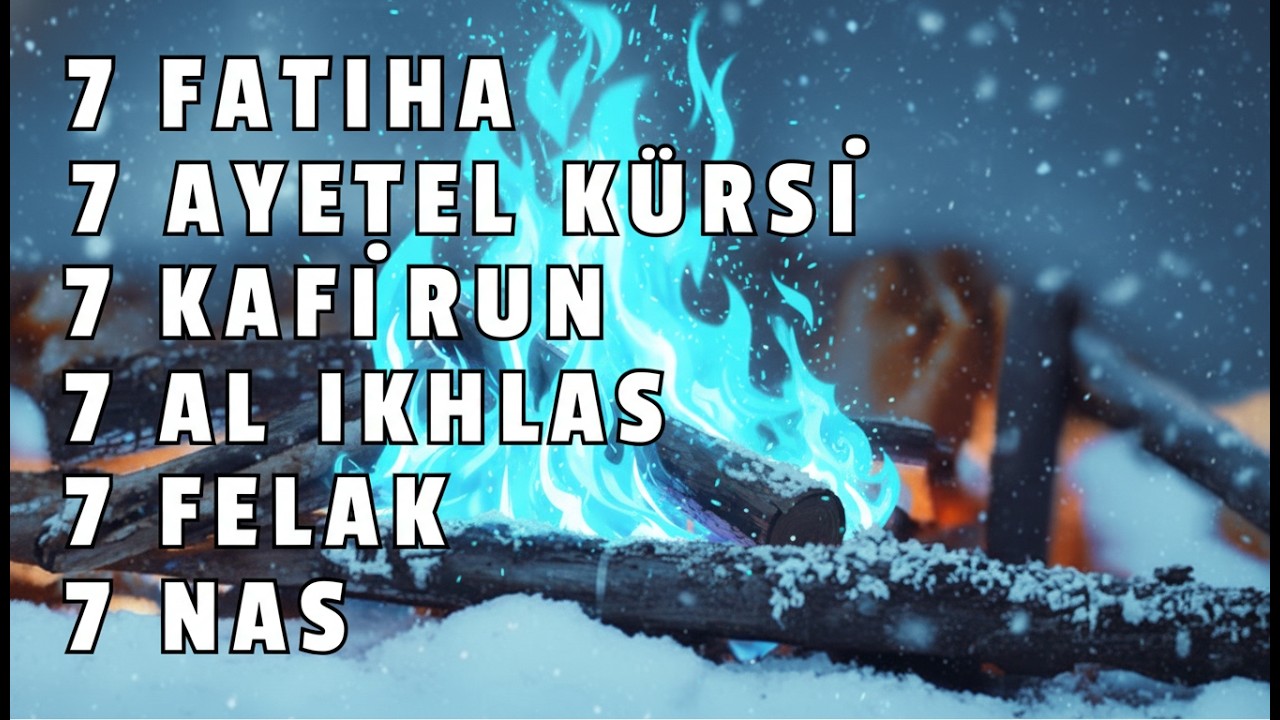 Koruyan Dualar: Ayetel Kürsi,Fatiha, Felak, Nas, Kafirun