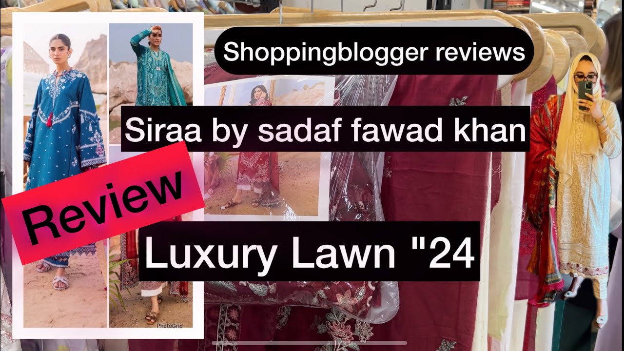 Siraa by sadaf fawad khan luxury lawn 