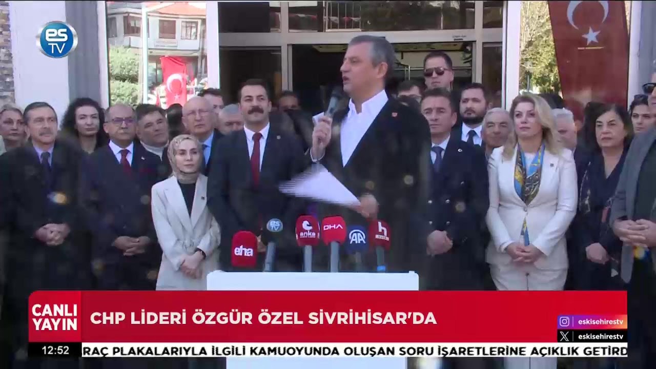 CHP LİDERİ ÖZGÜR ÖZEL SİVRİHİSAR'DA 08.03.2026