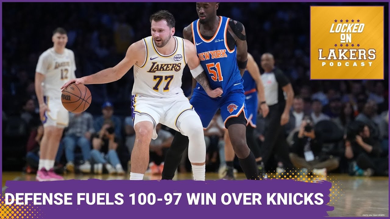 STRONG LAKERS DEFENSE Fuels 110-97 Win Vs. Knicks, Luka Scores 35, Reaves 25
