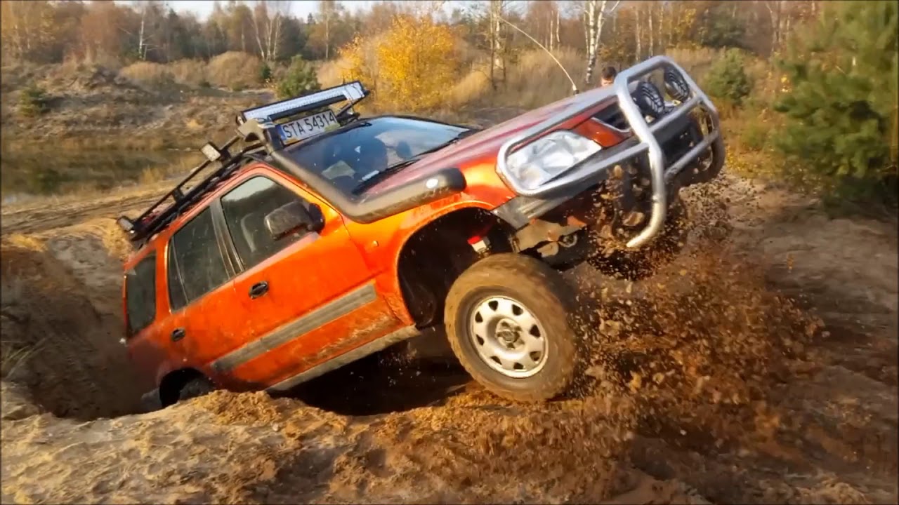 #2 Zabawa na poligonie OFF ROAD Team Lubliniec HONDA CRV rd1 Jeep ZJ Opel Frontera