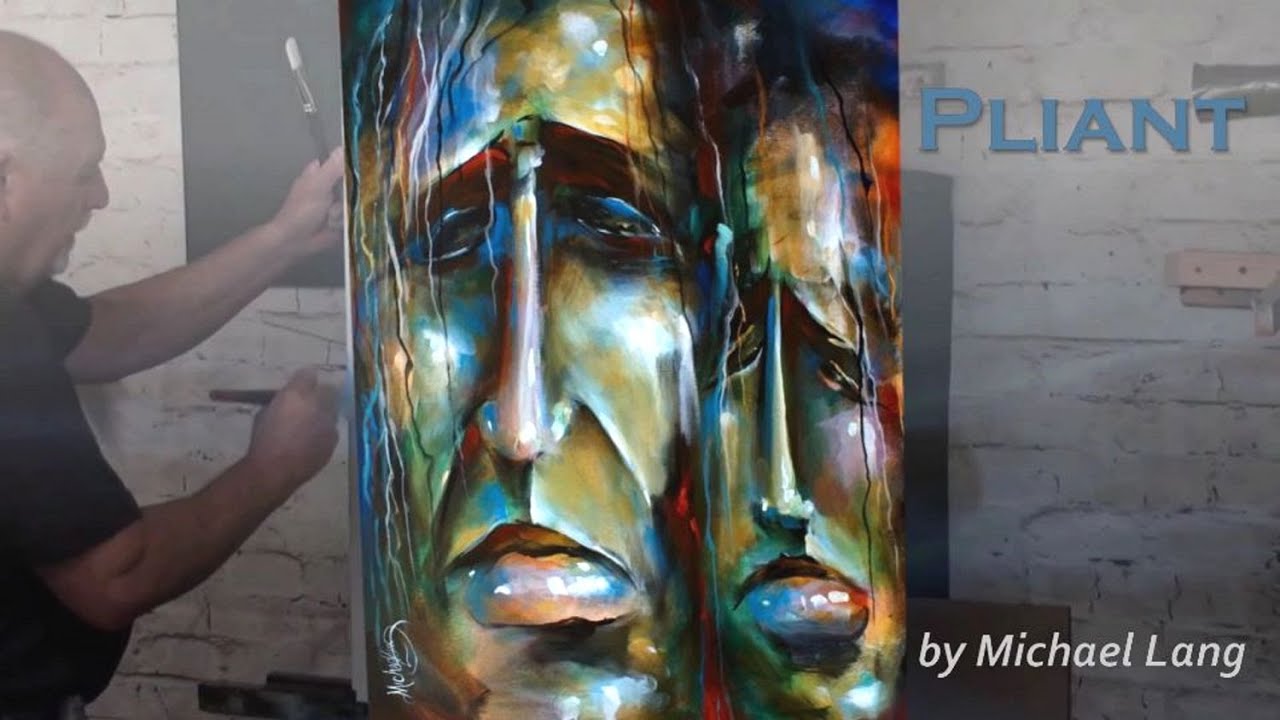 painting in layers 'PLIANT' expressionist art moods extreme quick demo