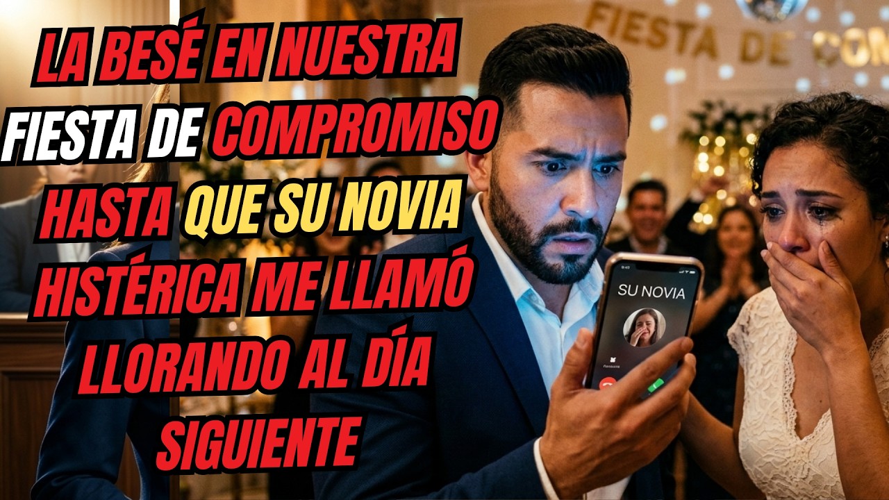 La besé en nuestra fiesta hasta que su novia histérica me llamó llorando al día siguiente