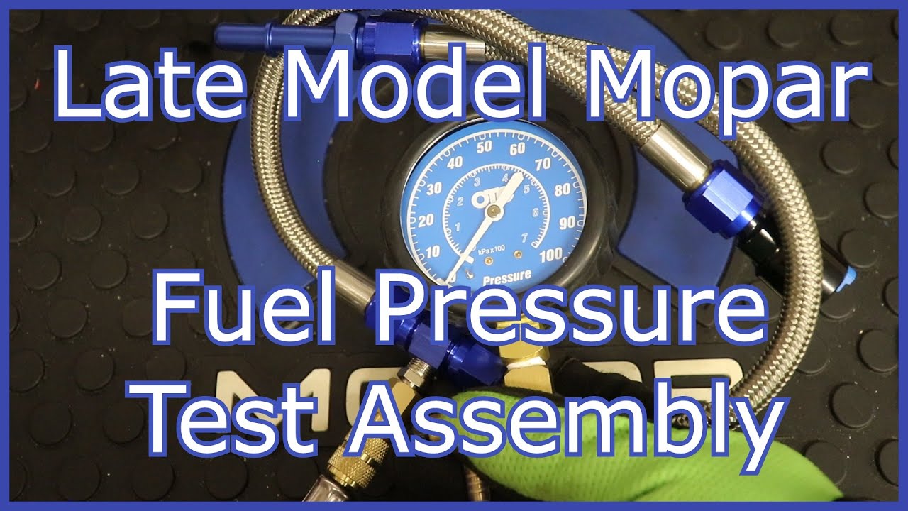 Late Model Mopar Fuel Pressure Test Assembly