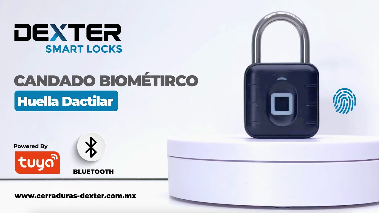 Como Programar un Candado con Huella Dactilar Dexter Smart Locks