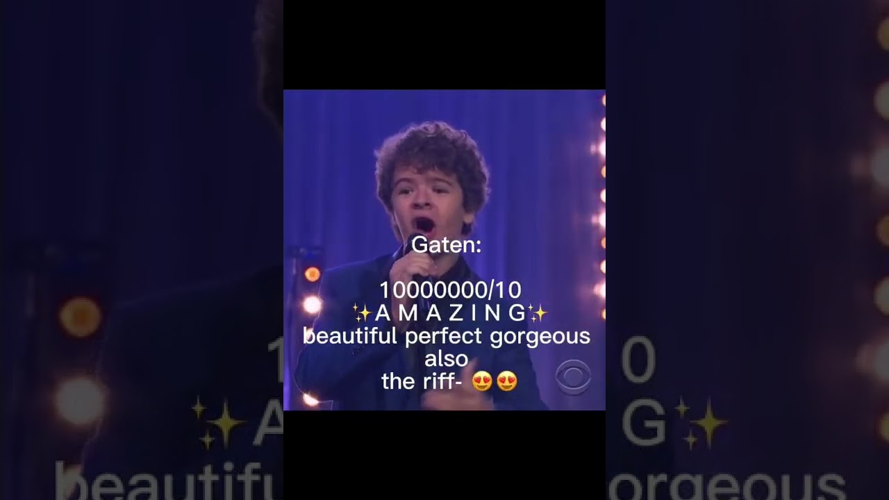 Rating the stranger things cast singing accurately this time #strangerthings #gatenmatarazzo