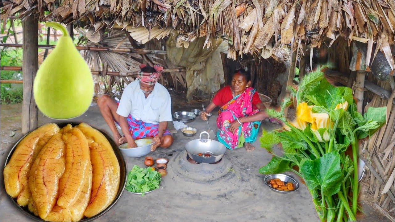 FISH EGG CURRY with LAUKI and pumpkin leaves recipe cooking for eating with rice