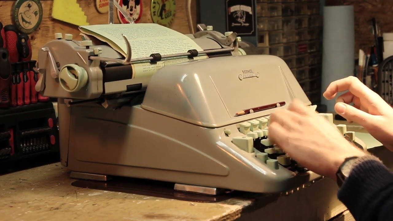 Speed Typing ~ 1963 Hermes Ambassador Standard Typewriter