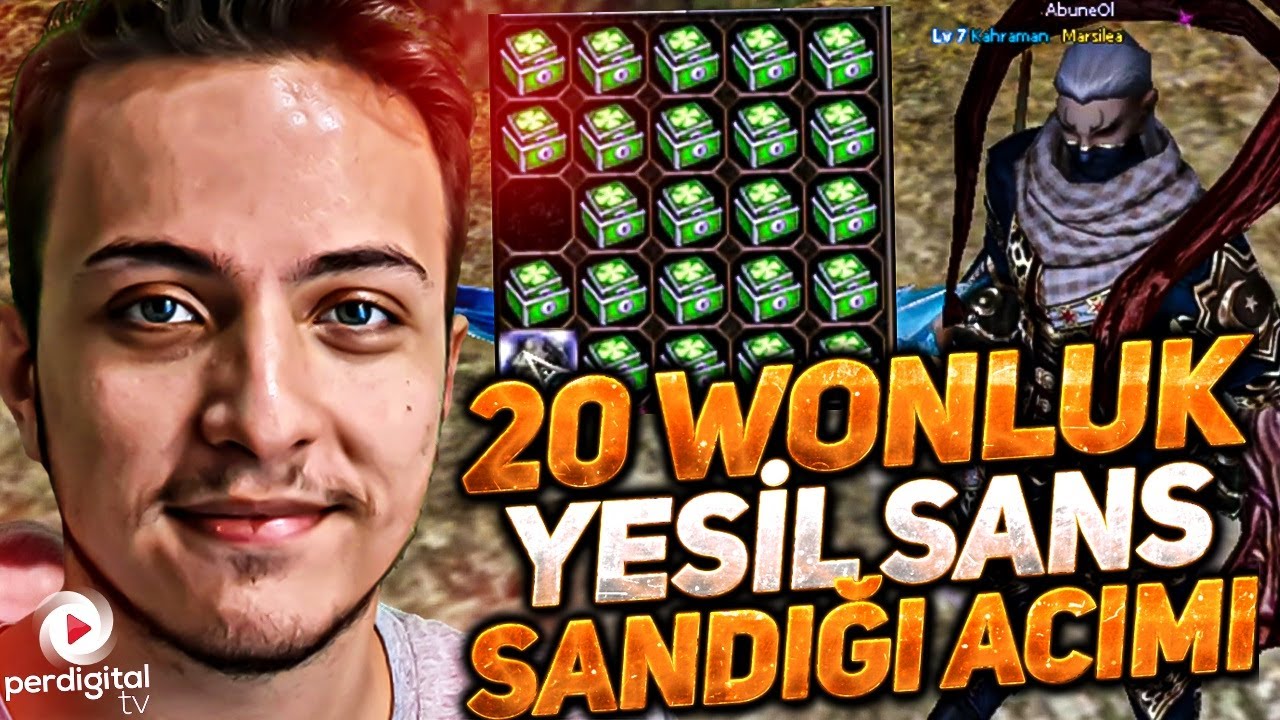 20 Won'luk Yeşil Şans Kutusu A&ccedil;ımı - Metin2 TR #231