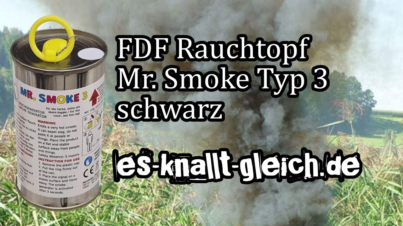 FDF Rauchfackel Mr. Smoke Typ 3 in schwarz