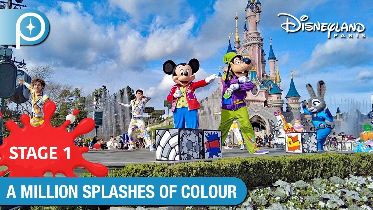 🎨 A Million Splashes of Colour | POV Stage 1 | Disneyland Paris 2026