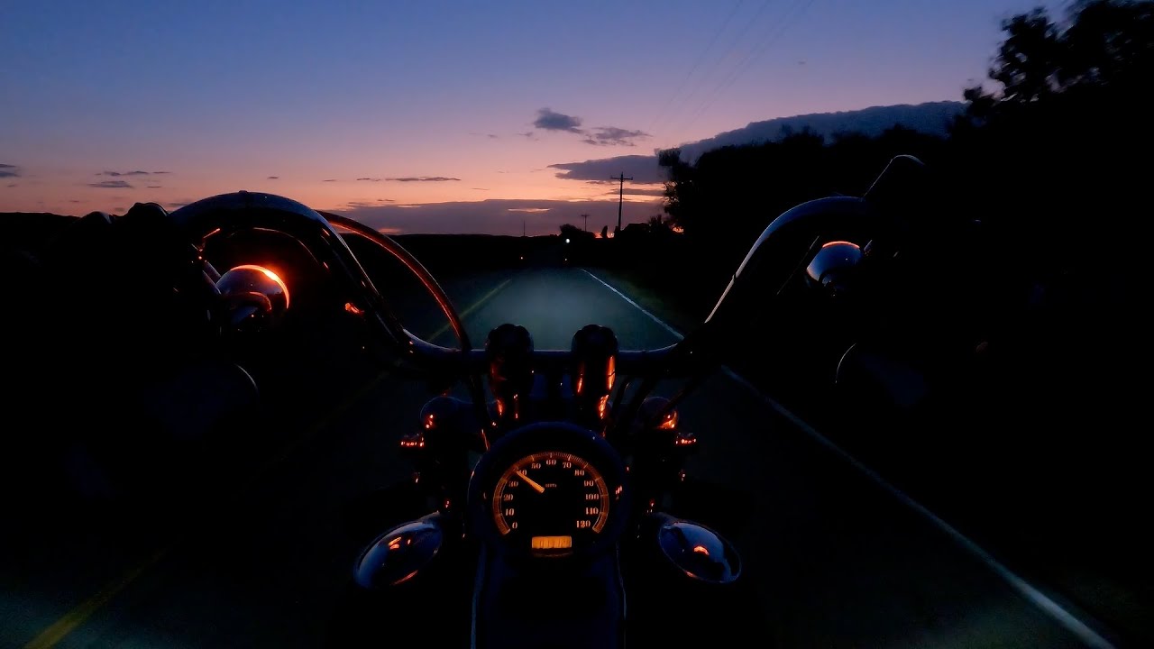 Seeking The Sunrise On My Harley