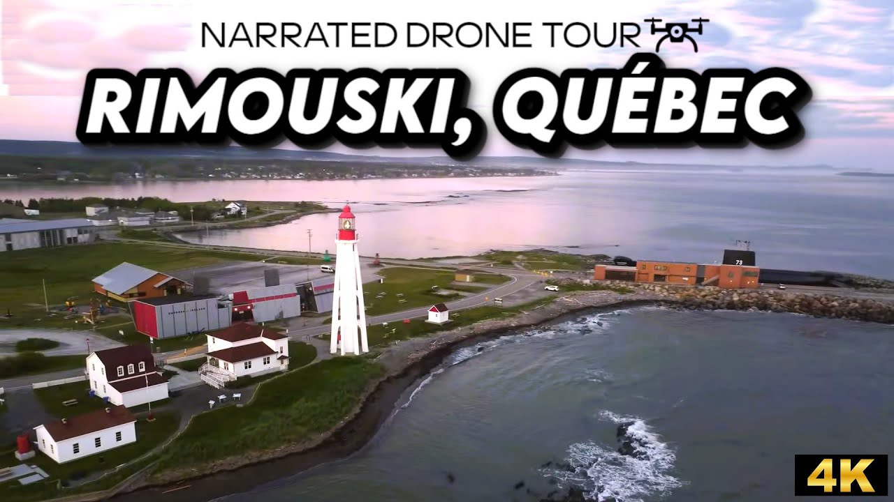 ⚜️🌊 Soar Over Rimouski, Québec in Stunning 4K Drone Footage! 🇨🇦✨