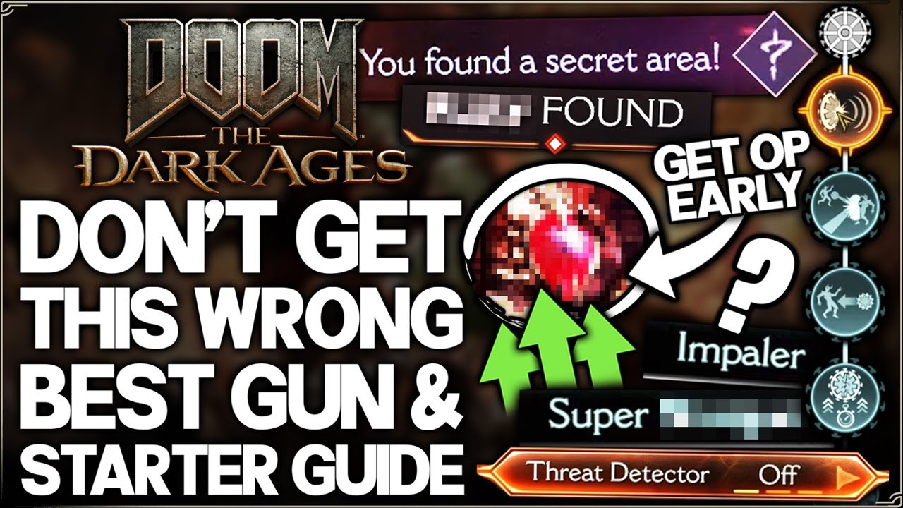 Ultimate Doom the Dark Ages Starter Guide - Best Gun Early & Secret Unlocks - 24 IMPORTANT Tips!