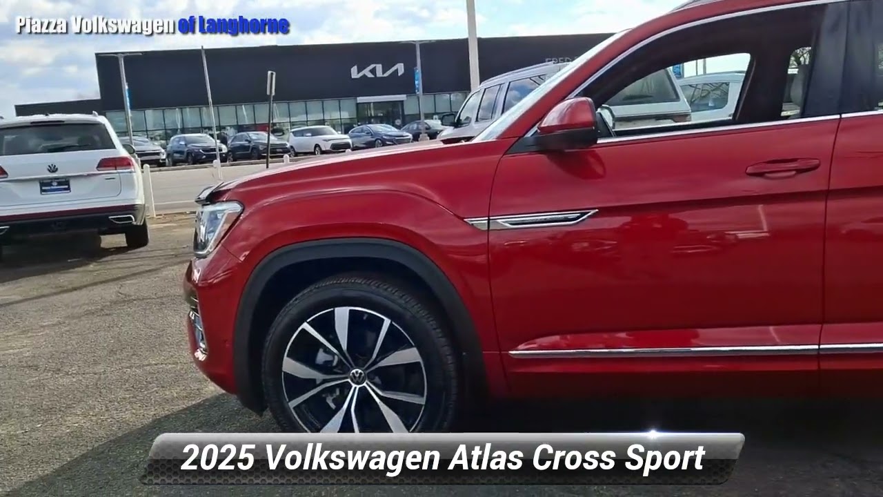 Certified 2025 Volkswagen Atlas Cross Sport 2.0T SEL Premium R-Line, Langhorne, PA KL2695